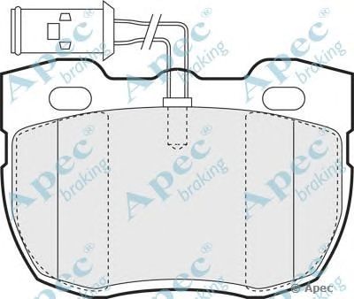 APEC BRAKING pad592 -  Комплект тормозных колодок, дисковый тормоз